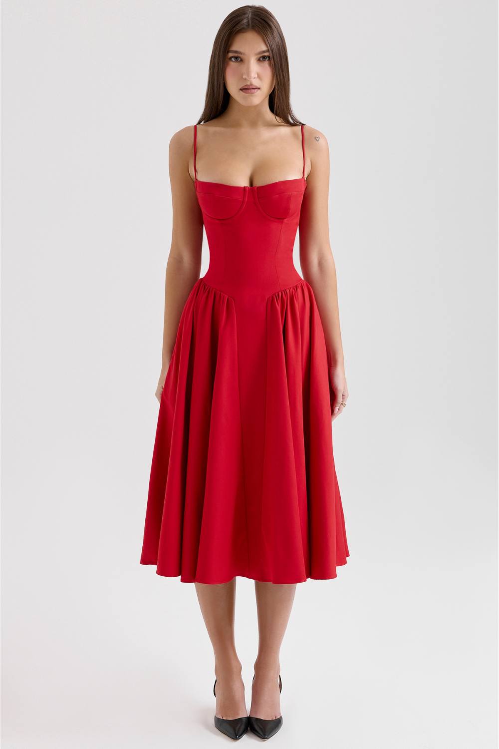 Celine Corset Midi Dress