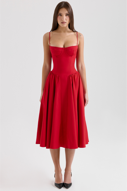 Celine Corset Midi Dress