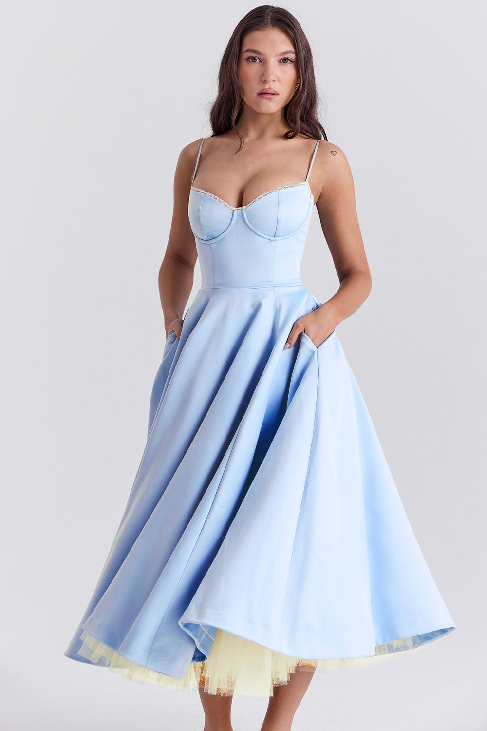 Cindy Tulle Midi Dress
